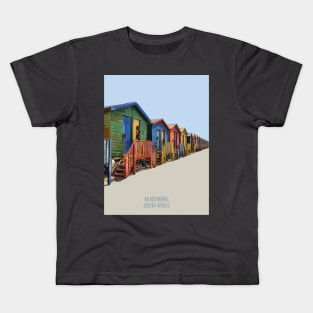 Colorful houses in Muizenberg, South Africa Kids T-Shirt